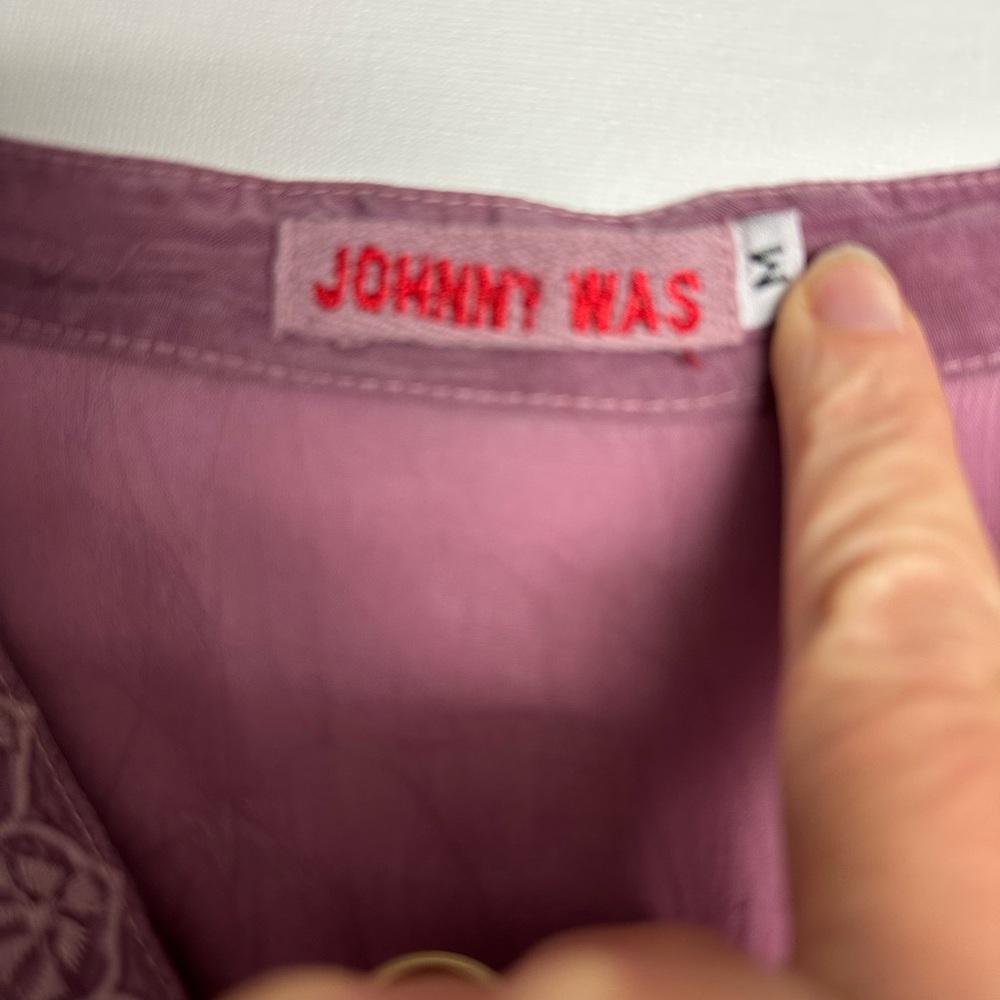 Johnny Was Purple Embroidered Tunic - Picture 5 of 5